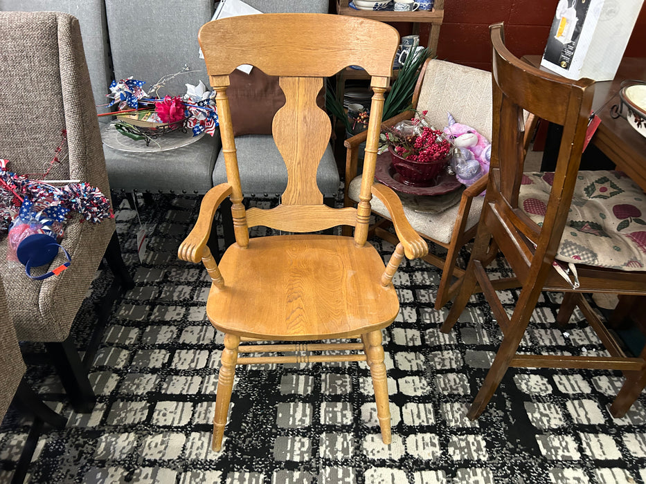 Wood kitchen or dining arm chair 34307