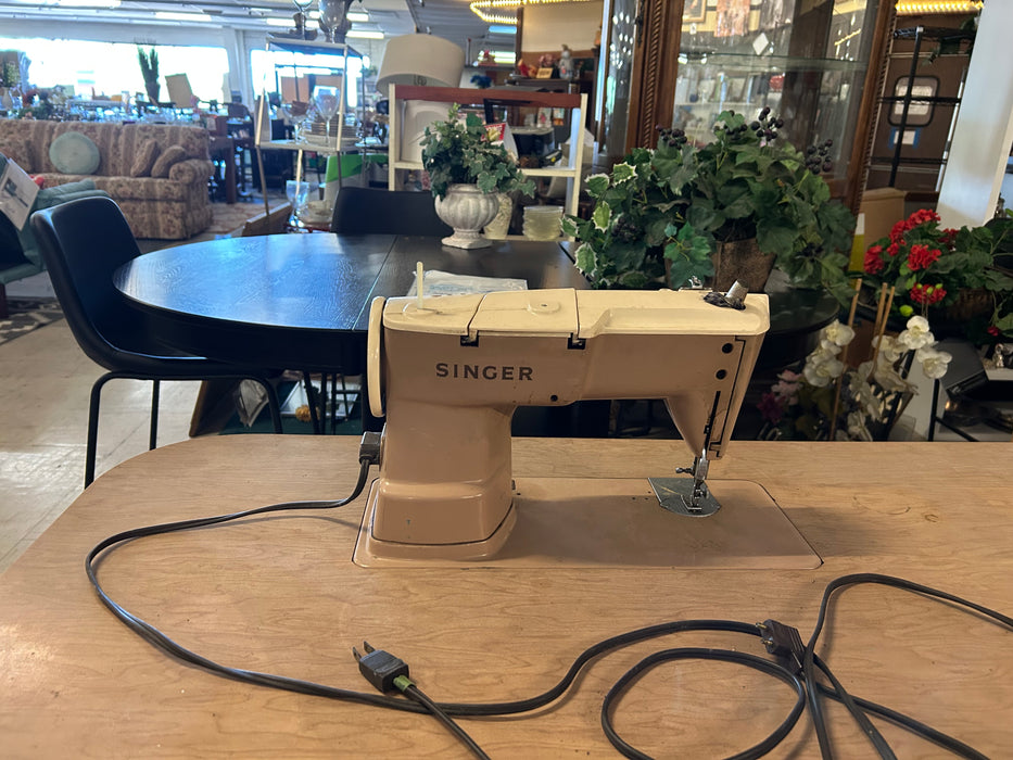 Custom vintage sewing table with Singer sewing machine 34310