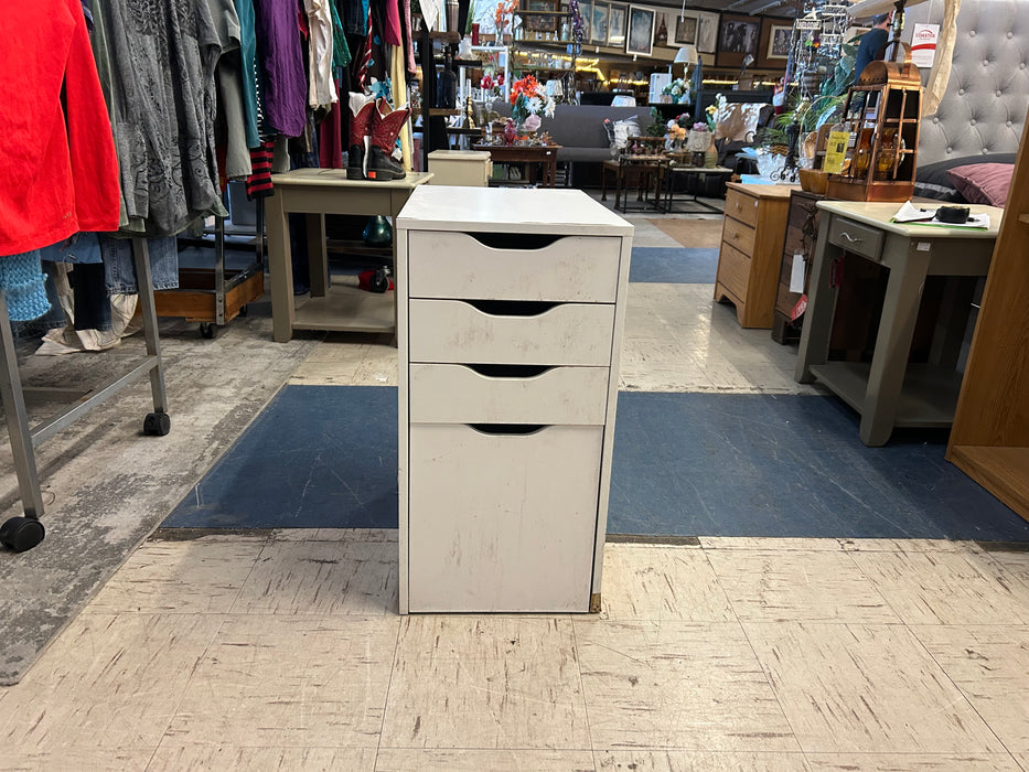 IKEA Alex white drawer unit 4 drawer chest dresser 34317