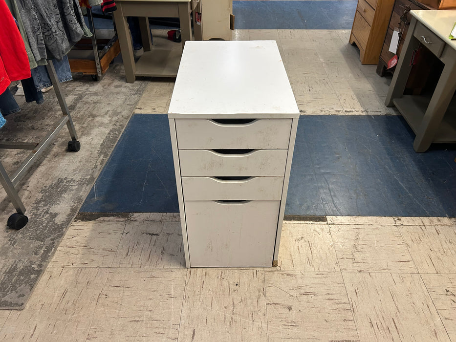 IKEA Alex white drawer unit 4 drawer chest dresser 34317