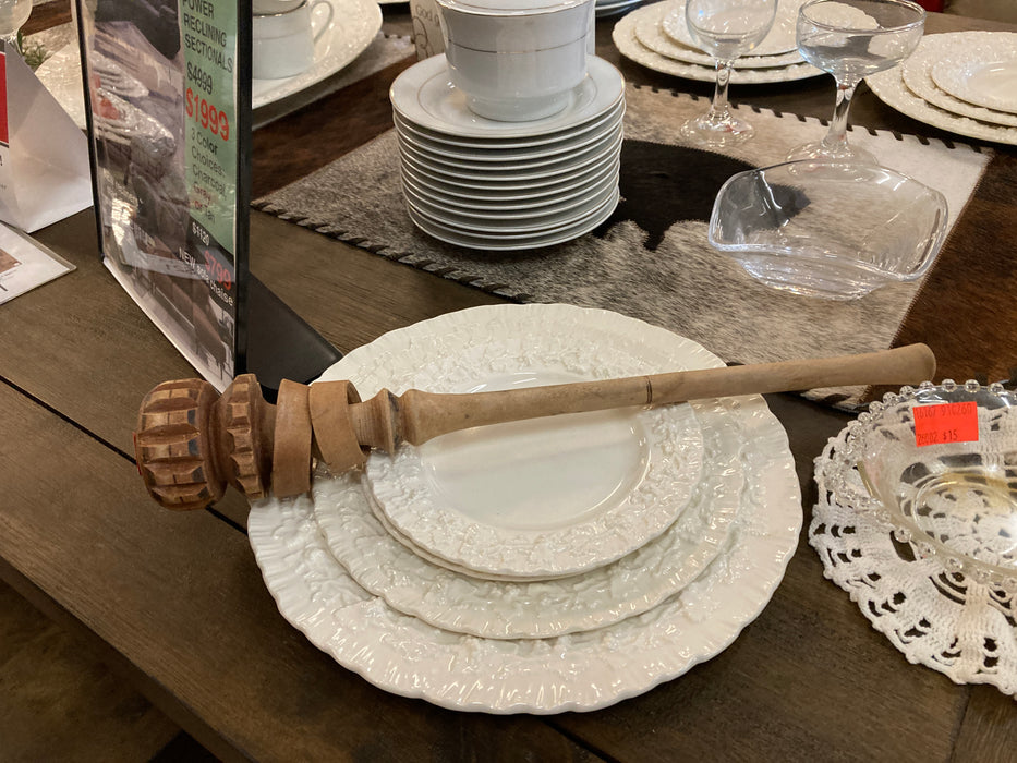 Hand carved wooden whisk 30963