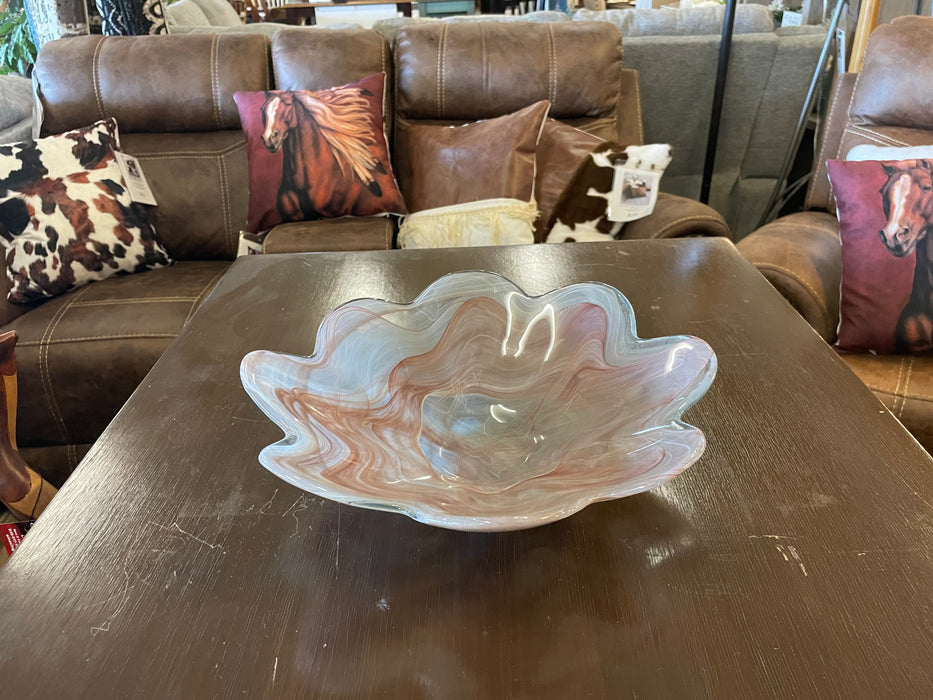 Murano style art glass dish 30969