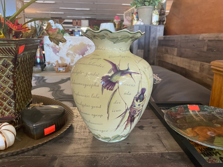 Humming bird vase 32645