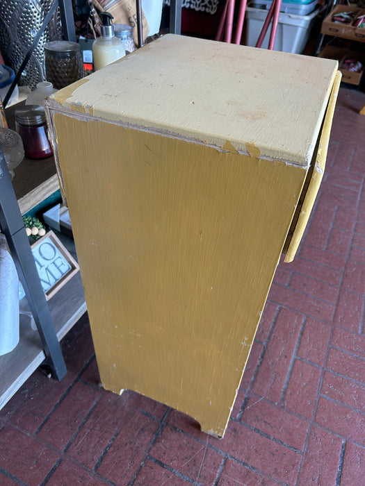 One drawer wood yellow nightstand/ side table 34344