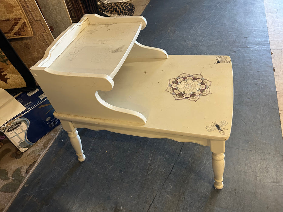 Vintage side end table tables 2 tier 34350