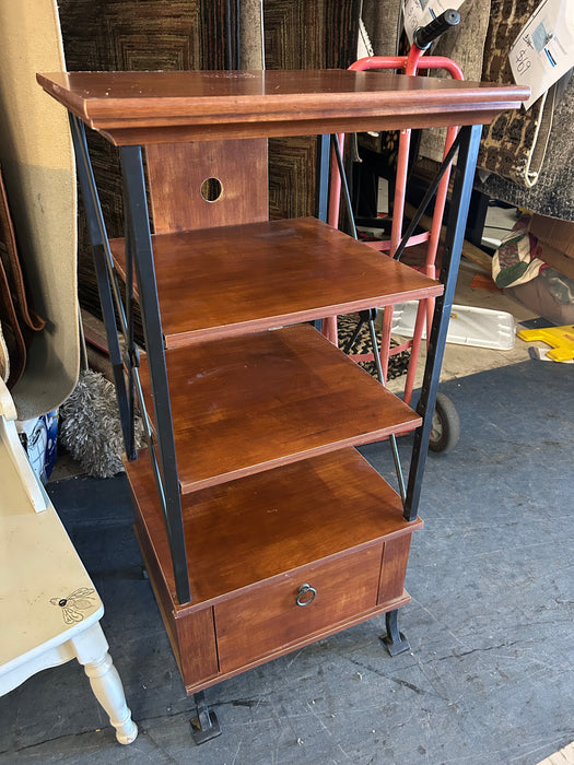 4 tier one drawer shelf display rack 34351