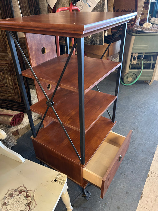 4 tier one drawer shelf display rack 34351