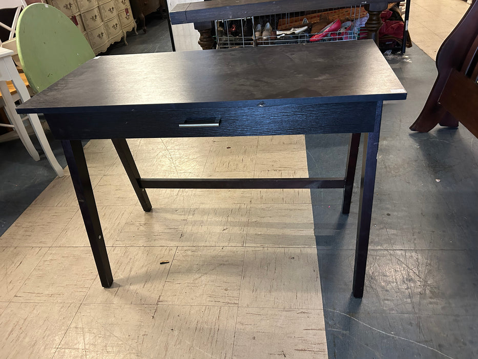 One drawer dark wood finish desk 34355