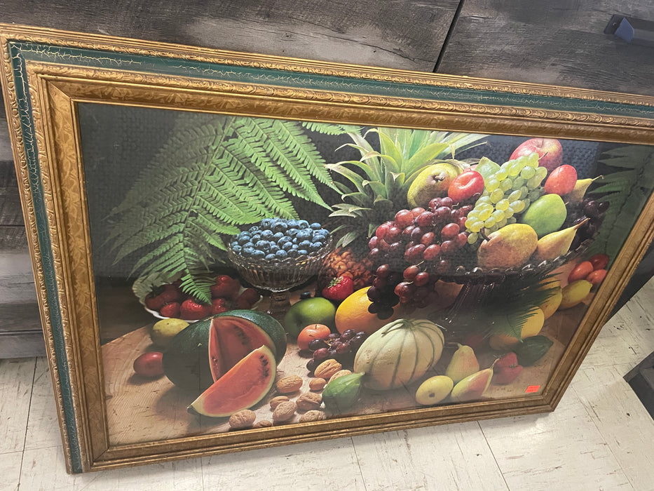Abundance of fruit with ornate frame picture 32664