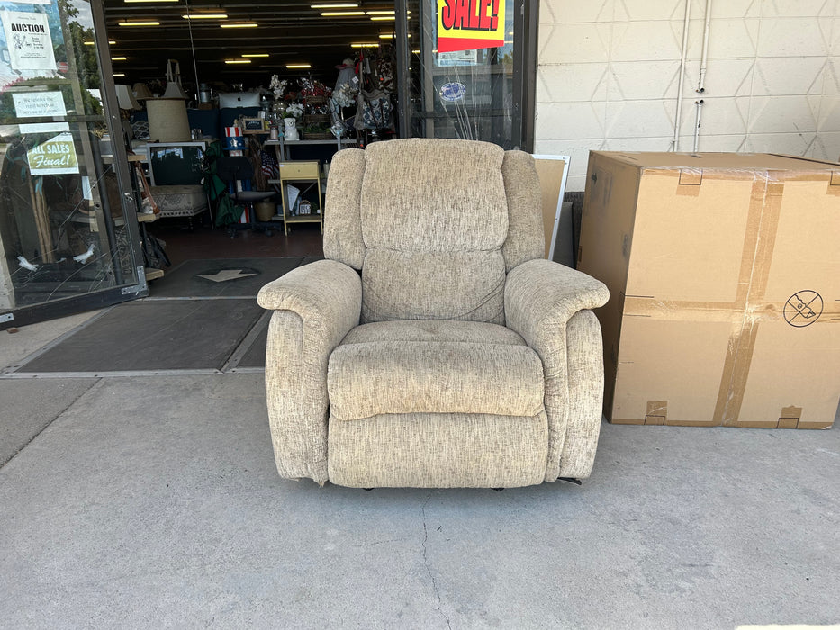 Tan rocker recliner chair 34362