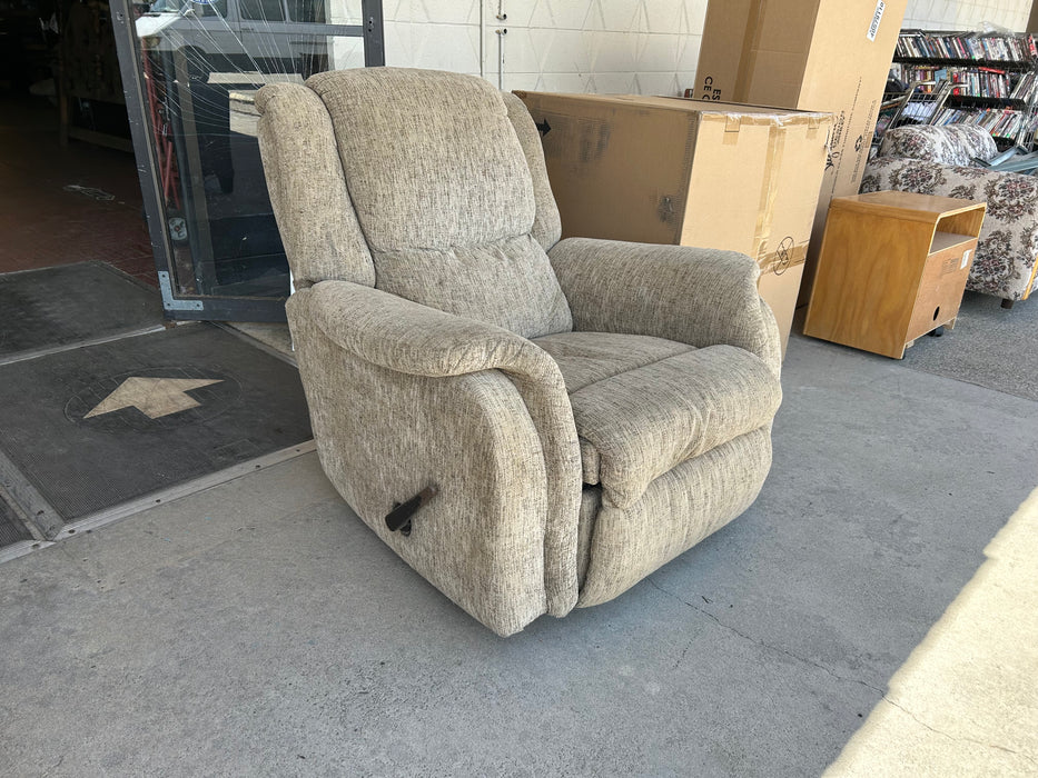 Tan rocker recliner chair 34362