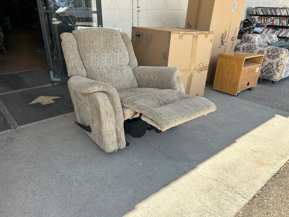Tan rocker recliner chair 34362