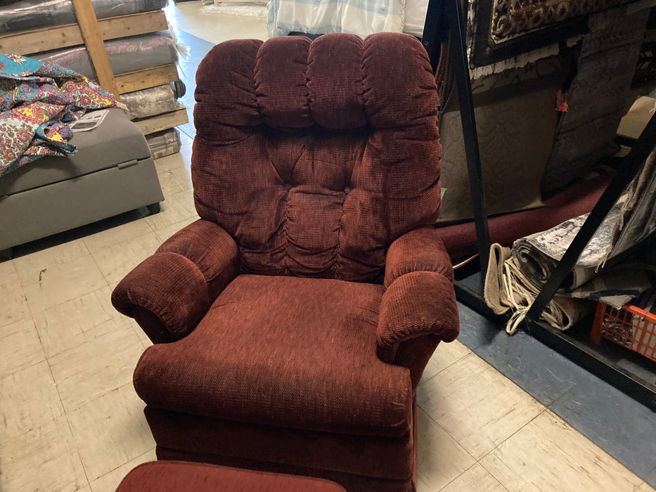 Upholstered rocking rocker chair with ottoman 32172
