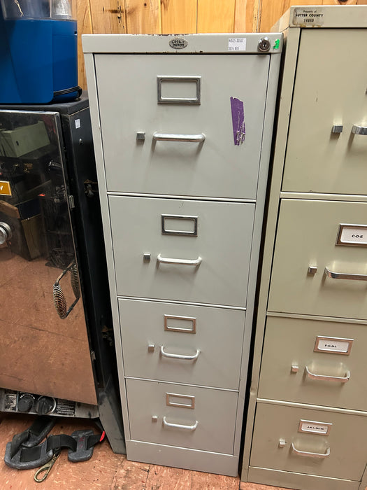 Office Depot gray 4 file drawer filing cabinet 33567