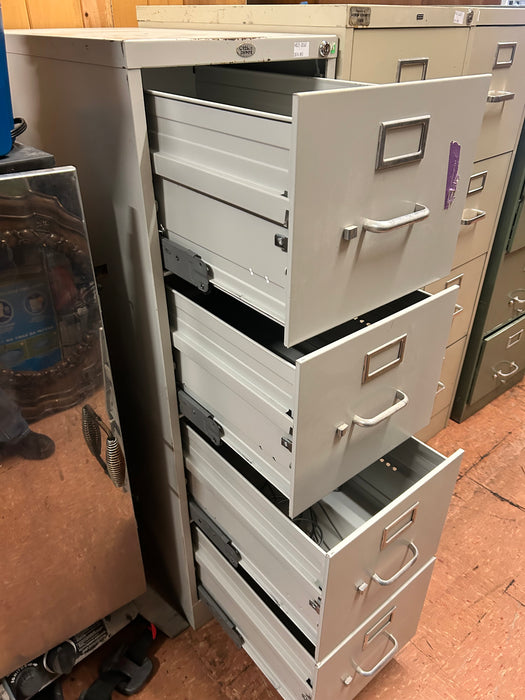 Office Depot gray 4 file drawer filing cabinet 33567