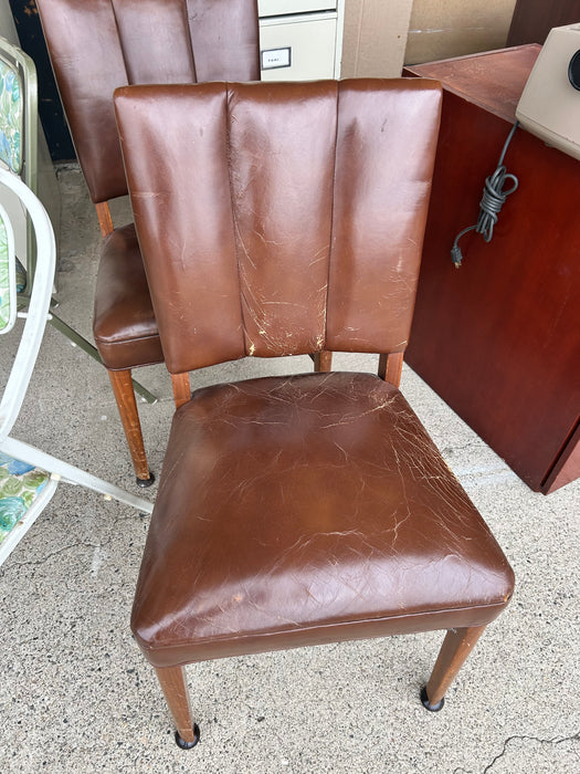Faux leather kitchen, or dining room chairs 33581