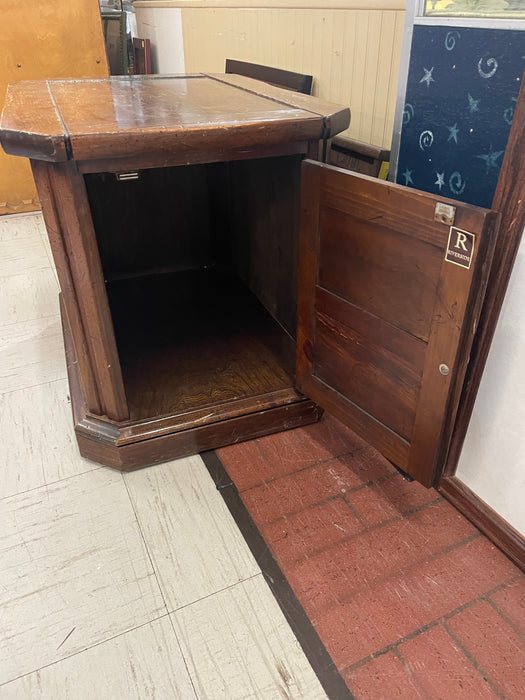 Wood cabinet 1 door end table 32190