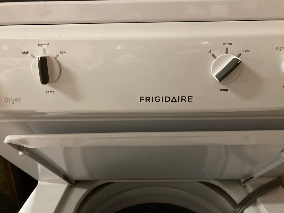 Frigidaire stackable stacking white washer and electric dryer set 32123