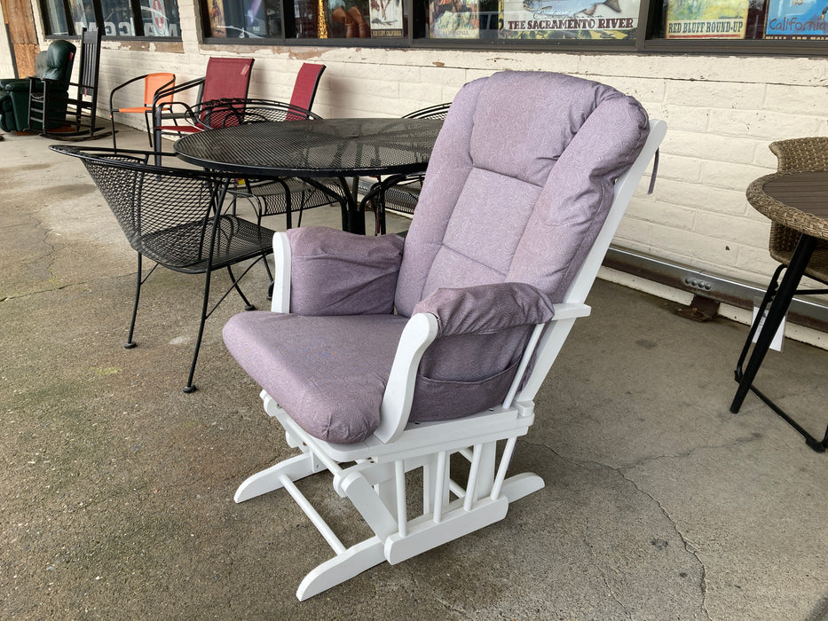 White tuscany rocking glider chair 32200