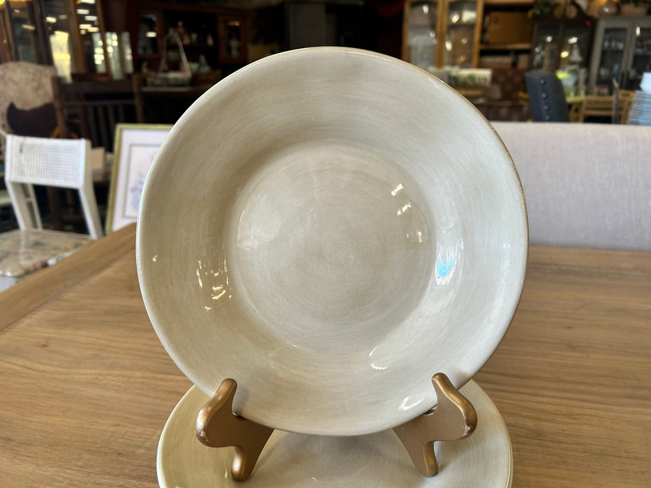 Tabletops Gallery Napoli beige salad/dessert plates 33597