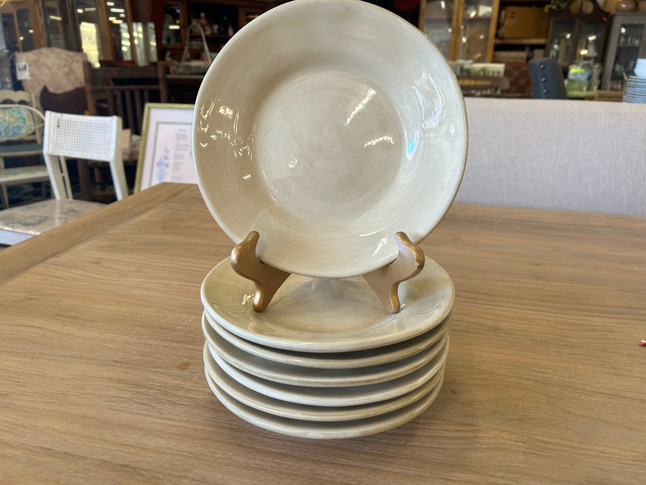 Tabletops Gallery Napoli beige salad/dessert plates 33597