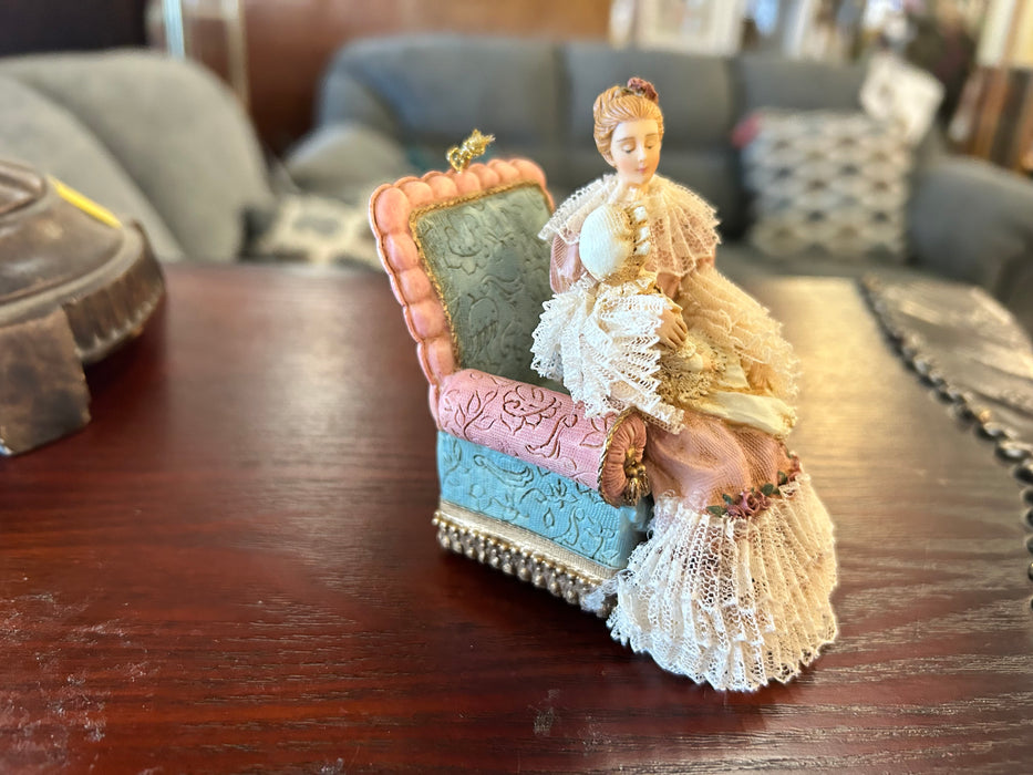 The house of Louis Nichole lady with child ornament 33607