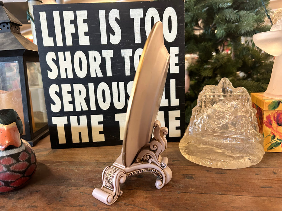 Vintage made in Italy Renaissance 3D Nativity plate with stand 33610