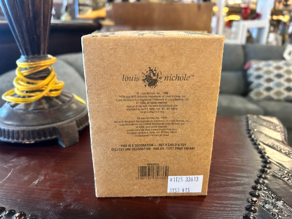 The house of Louis Nichole lace vanity dresser Christmas ornament 33613