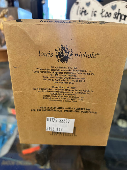 The House of Louis Nichole Girl in chair Christmas ornament 33619