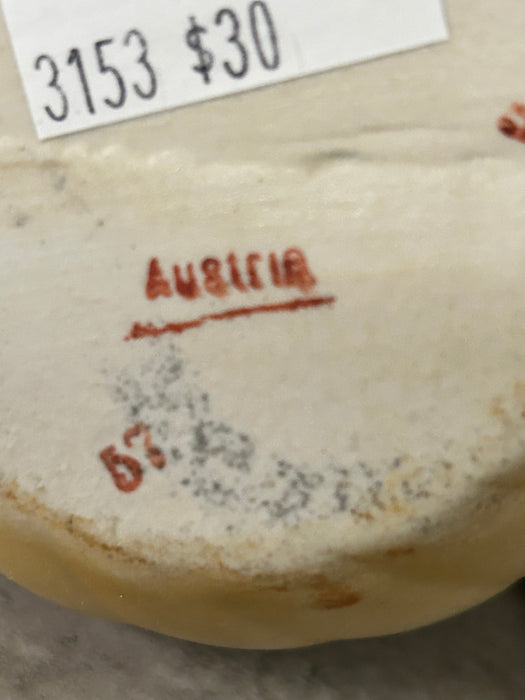 Antique porcelain hand painted floral small cream pitcher 33626