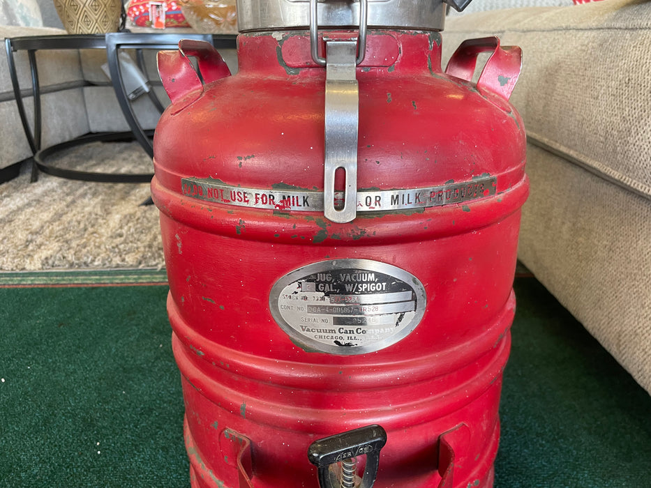 3 Gallon vintage vacuum jug with spigot 32238