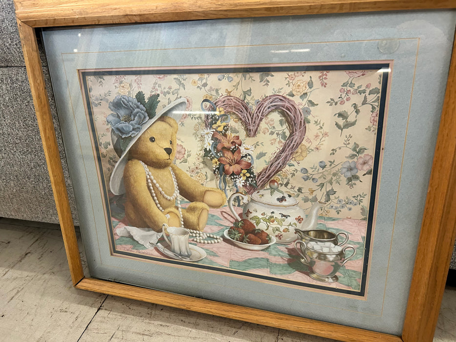 Afternoon tea print framed and matted picture 33726