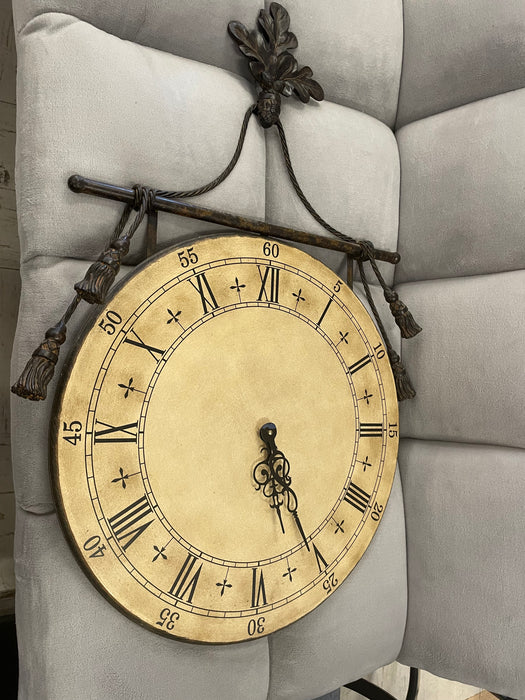 Decorative wrought iron art wall clock 32469