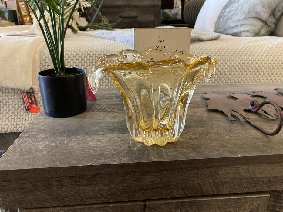 Murano yellow vase 32483