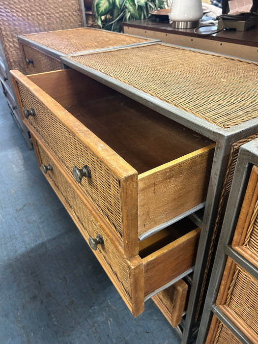 Pier 1 Miranda 3-drawer wicker chest of drawers dresser 34212