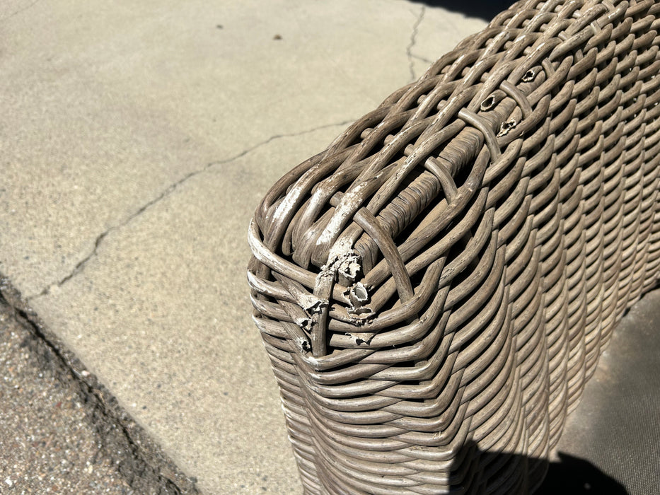 Deep seat corner wicker patio outdoor chairs 34225