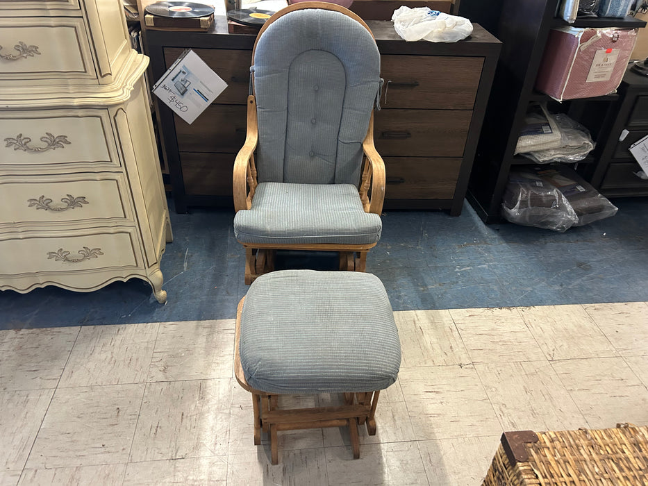 Glider chair with ottoman 34232