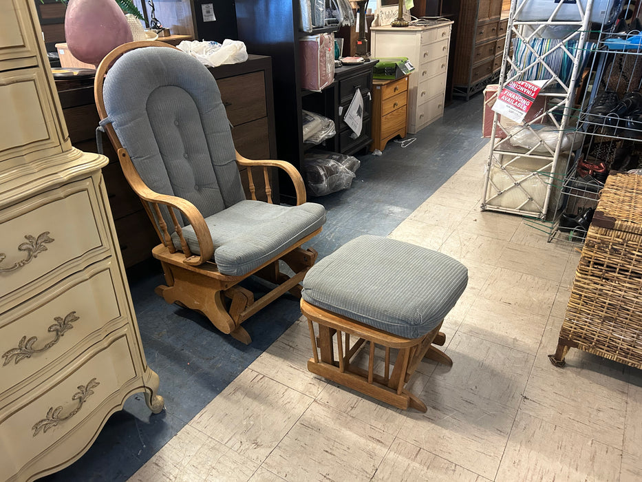 Glider chair with ottoman 34232