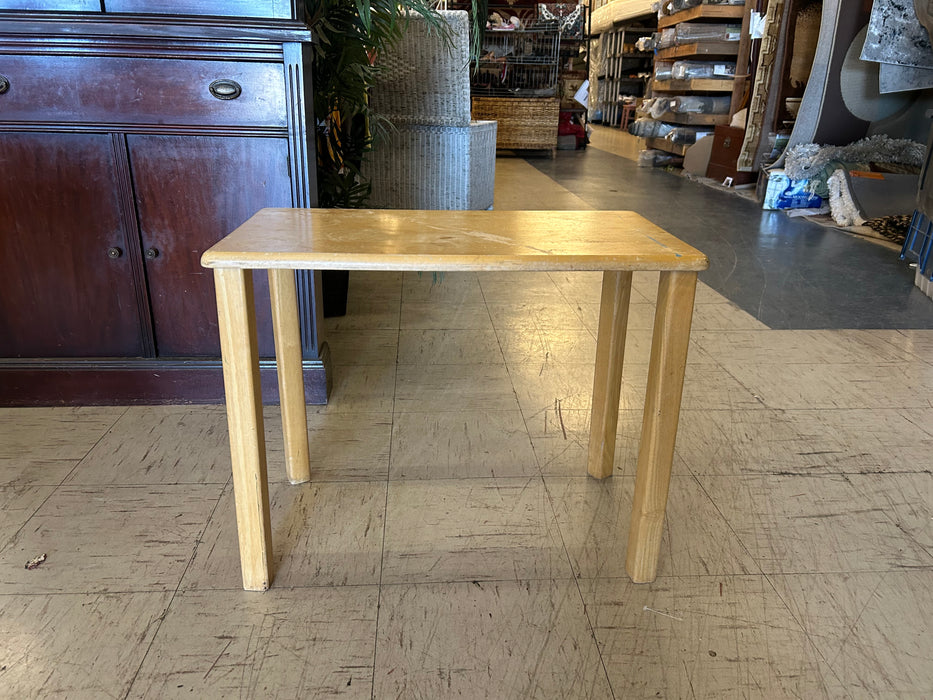 Wood blonde side end table 34233