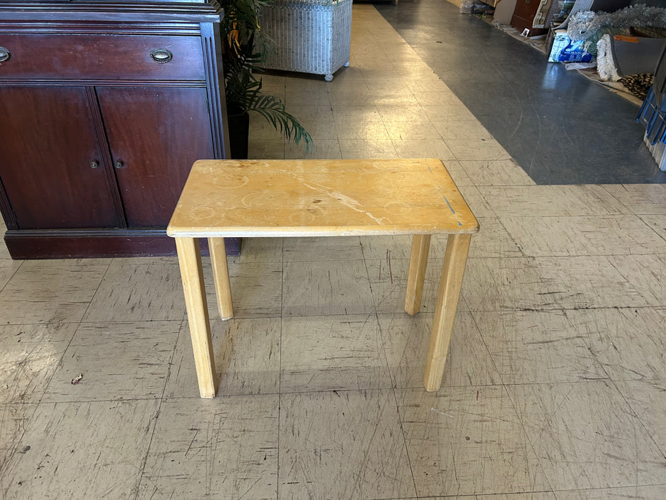 Wood blonde side end table 34233