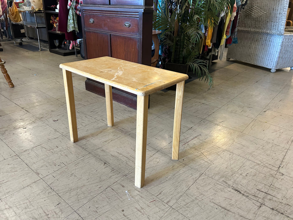 Wood blonde side end table 34233
