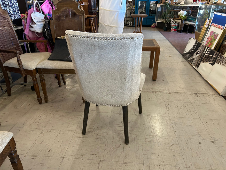 Upholstered kitchen or dining chair with tapered legs 34235