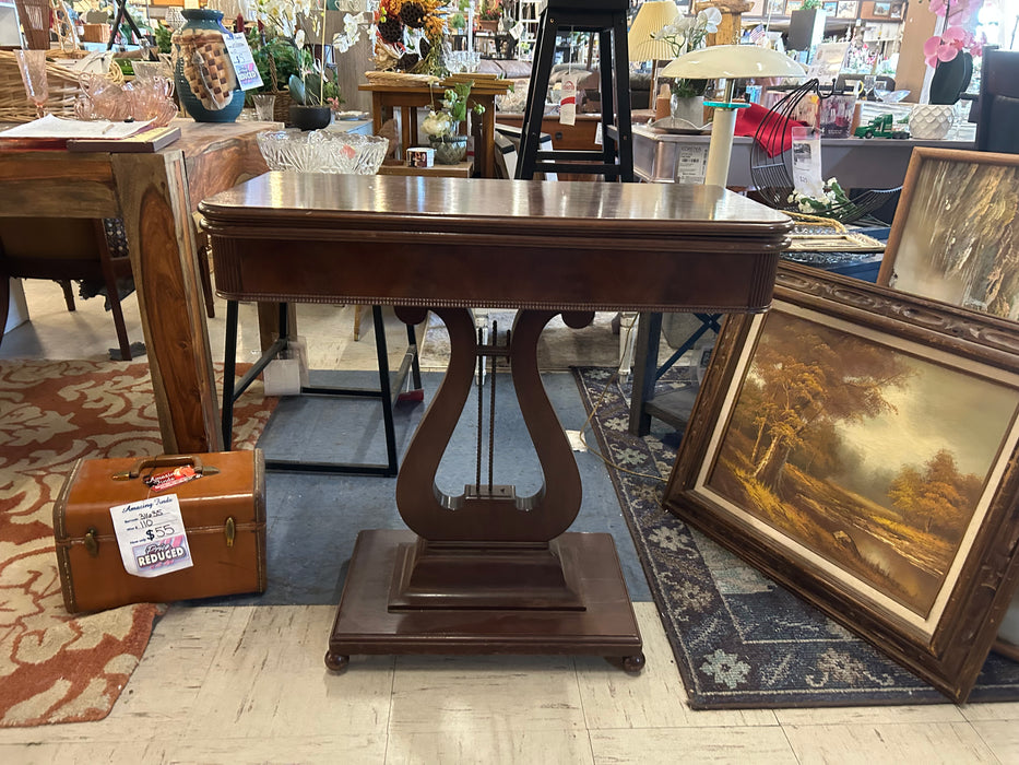 Vintage harp style end table 34238
