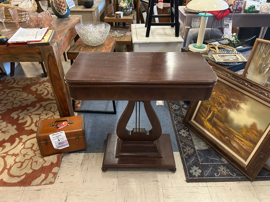 Vintage harp style end table 34238