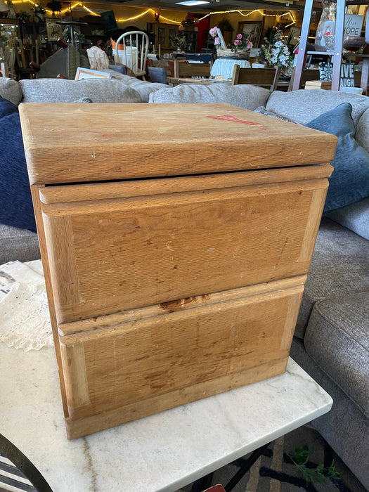 2 drawer wood nightstand 32580