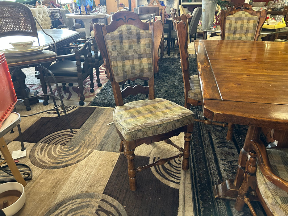Burlington wood dining table with 6 chairs 7pc set 34245