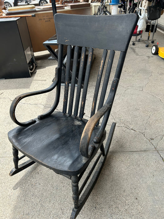Small wood black rocking chair rocker 34247