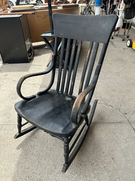 Small wood black rocking chair rocker 34247