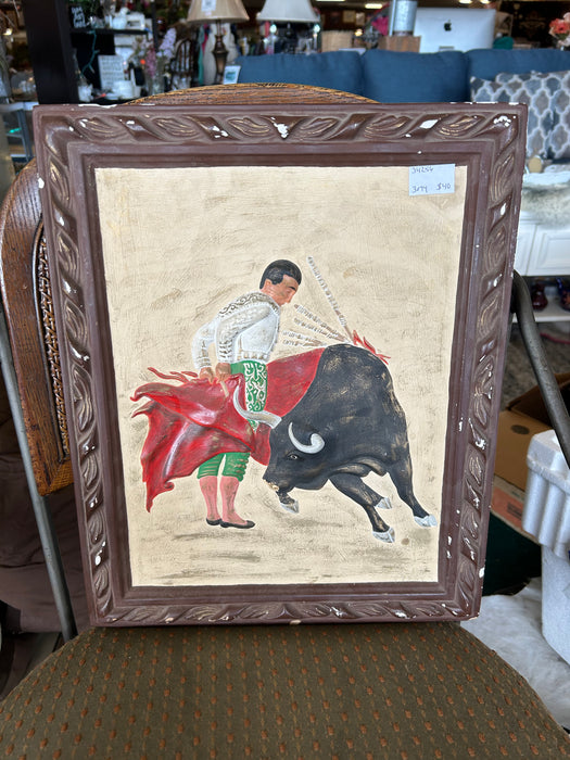 Bullfighter ceramic picture 34256