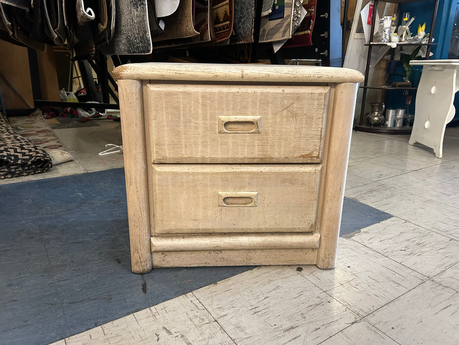 Cream color 2 drawer nightstand 34264